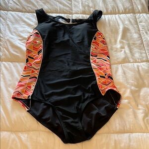 Women’s Catalina Black and Multicolor One Piece Swimsuit